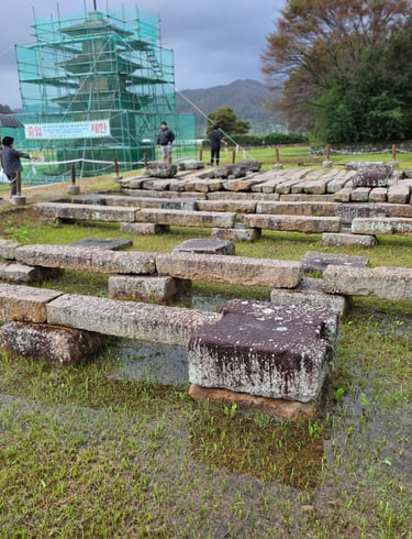 Archaeological remains showing second pagoda