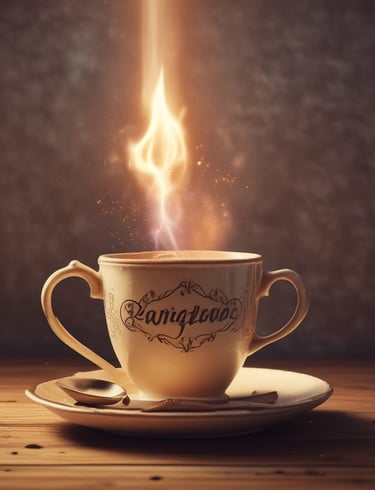 A stack of art-inspired books with a backdrop of famous paintings softly blurred.