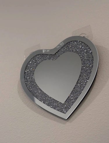 Heart-themed decor at our AFH facility representing love, care, and a warm, welcoming environment for residents.