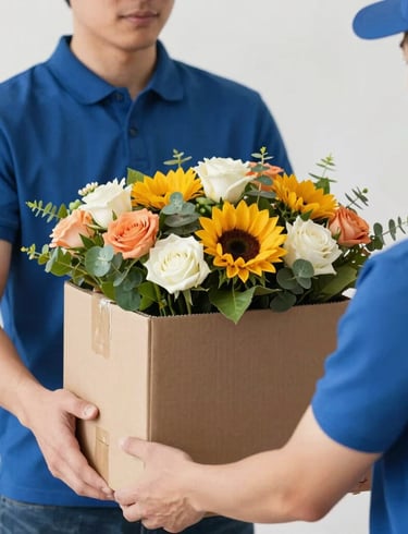 Smiling customer checking out securely on a mobile device