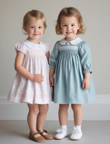 Hands gently sewing a smocked pattern on fine fabric, showcasing craftsmanship.