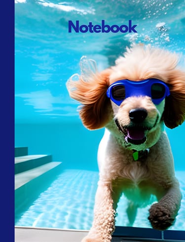 dog under water cover book