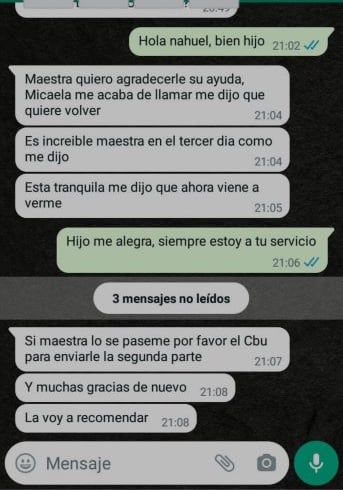 testimonio de trabajo de endulzamiento de pareja 