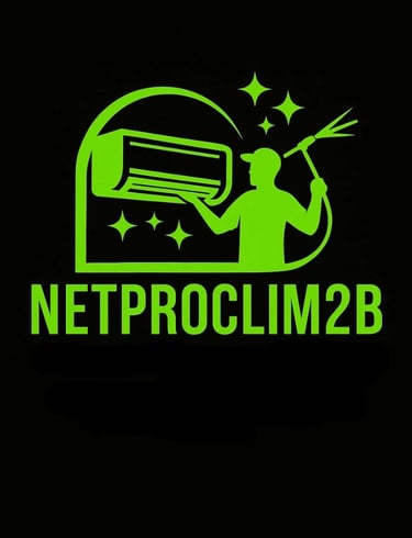 Logo NetProClim2B - spécialiste du nettoyage et de l'entretien de climatisation en Haute-Corse