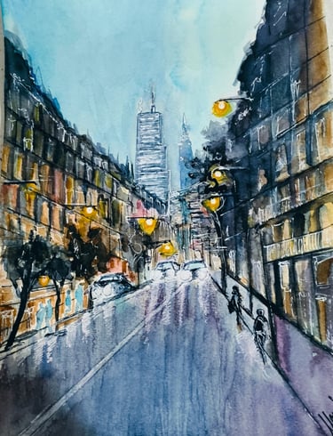 Colección de acuarelas – arte pintado a mano