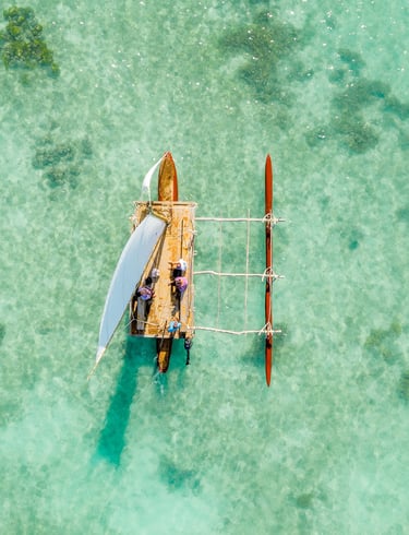 Outrigger canoe, Ile des Pins