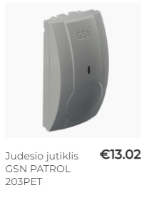 Judesio jutiklis GSN PATROL 203 PET