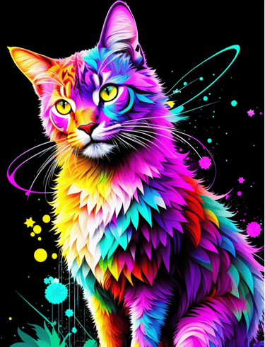 Digitale Kunst für Download - Katze