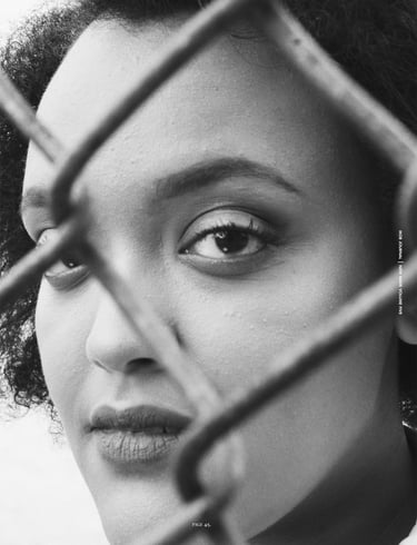 Portrait from Mob Journal publication. Model: Bethlehem Redae