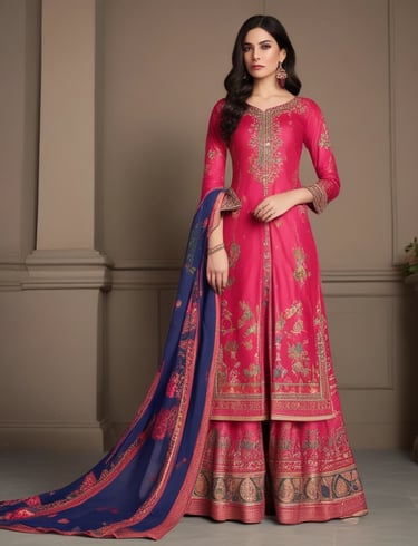 A variety of embroidered pieces showcasing traditional patterns.