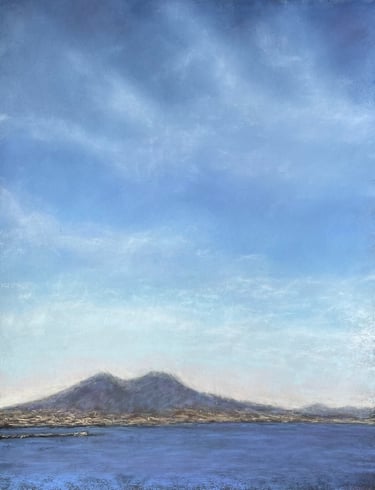 Pastel sec - Vésuve