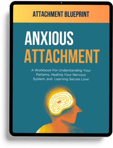 ipad with digital workbook about anxious attachment