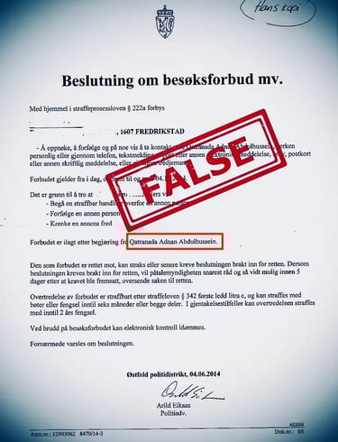 salah hassan al saadi, zainab abdulkarim, Qatranada Adnan Abdulhussein, Hege Finsveen