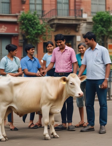 A delivery box at a customer's doorstep containing fresh milk bottles and claypot curd.