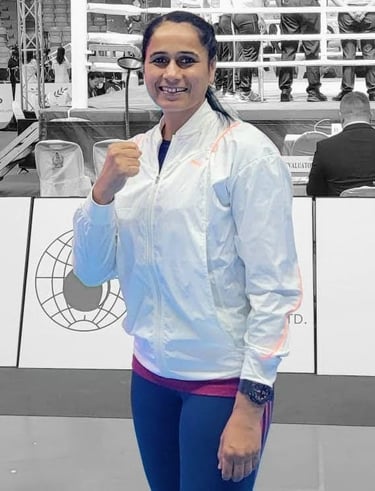 Image of Our Head Coach - Satinder Kaur at Womens World Boxing Championship in Delhi
