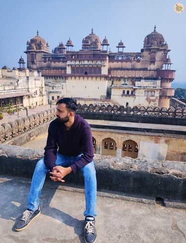 From the rooftop of Raja Mahal, Orchha