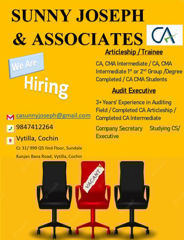 best CA firm in kochi for articleship chartered accountants
