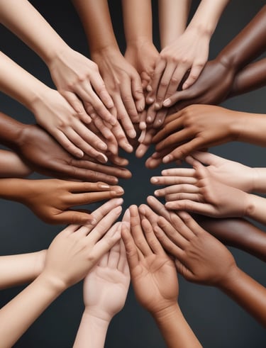 Digital product icons adorned with glitter and rose gold highlights on a white background.