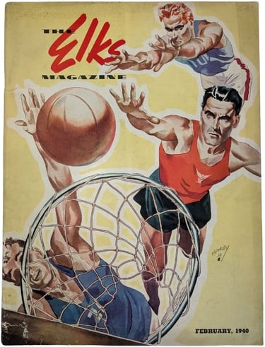 The Elks Magazine Sports Basketball Cover 1940
