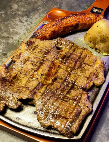 Churrasco  en el restaurante  Beer and Burger