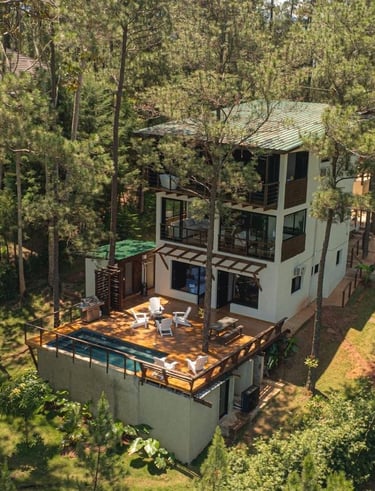 uxury villa in the forest of Jarabacoa Dominican Republic surrounded by pine trees and nature