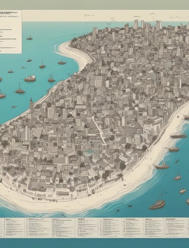 A map of Mozambique highlighting areas with available verified properties on mavela.