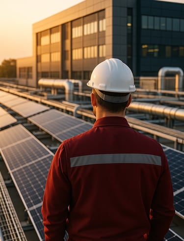 a man in a hard hat and a hard hat