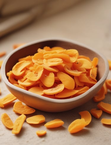 A vibrant, breathable fabric sample crafted from agricultural waste fibers displayed on a wooden table.