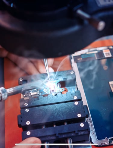 a person is working on a laptop computer