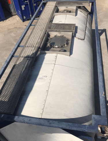 a large ISO Tank