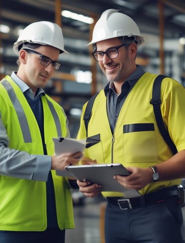 A large white industrial truck with "Calex Engineering Co." branding on the side is parked in an outdoor industrial setting. The truck has multiple axles and shiny metal tanks, indicating it may be used for specialized construction or engineering tasks. Additional buildings and equipment are visible in the background under a clear blue sky.