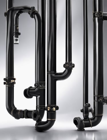 greyscale photography of pipe