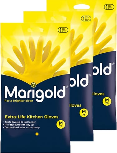 a pack of 3 extra extra latex gloves
