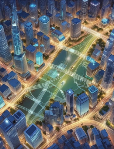 An advanced semiconductor manufacturing facility.