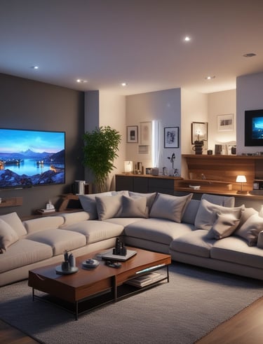 A serene bedroom with soft colors and minimalist design promoting relaxation.