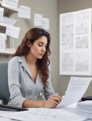 A modern, smart workspace featuring ergonomic furniture and integrated technology for productivity.