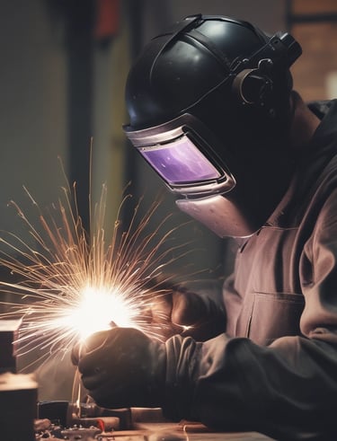 High-tech automation control panel with glowing circuit indicators.