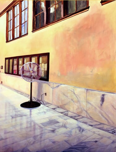 Wedding Panorama, San Francisco City Hall, 62" x 192" Acrylic on canvas, 2020