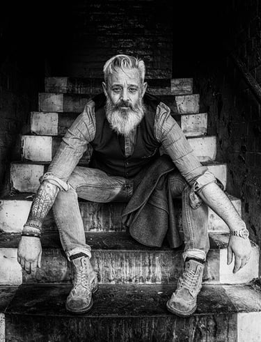 Image by Dave Upton shot on the stairs at Atlas Studios