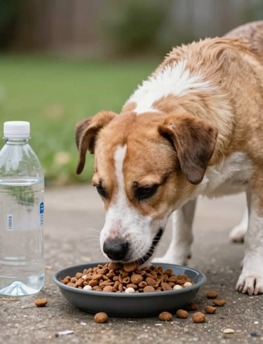 A happy beagle wearing a stylish collar and leash in a park.