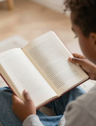 A smiling child playing with pastel-hued building blocks in a softly lit room.
