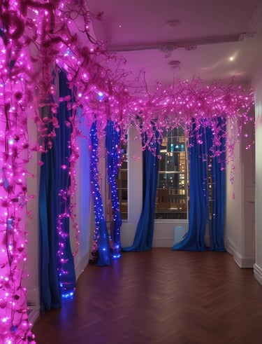 A professional photoshoot in progress with a family celebrating a birthday.