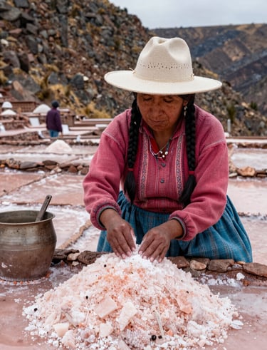 Local farmers hand-harvesting botanical ingredients in the lush Amazon rainforest.