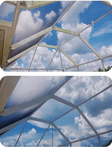 Pool cage/screen enclosure cleaning in Wesley Chapel, FL