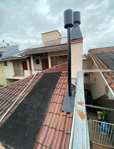 Rufos e pingadeiras instalados na Zona Norte de Porto Alegre