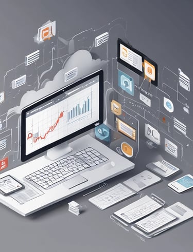 Dynamic team collaborating in a modern office with bold black and white decor and neon highlights.