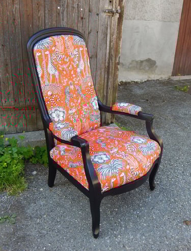 fauteuil voltaire tissu Emma Shipley