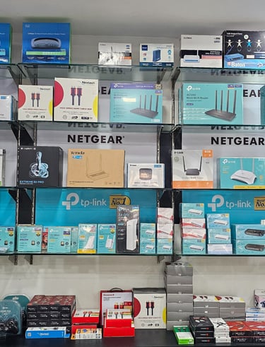 Neatgear routers, computer peripherals, data cables, USB drives, SSD and other computer accessories 