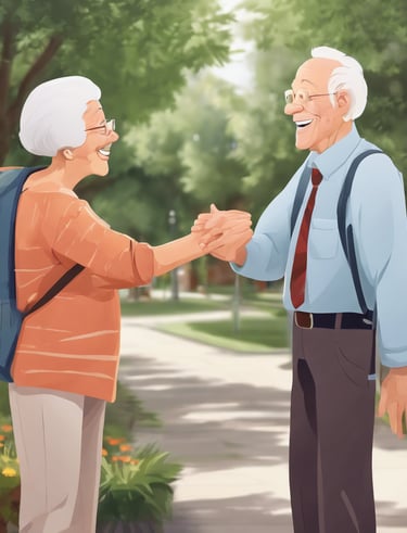 two man laughing at each other