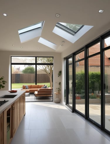 a kitchen extension project 